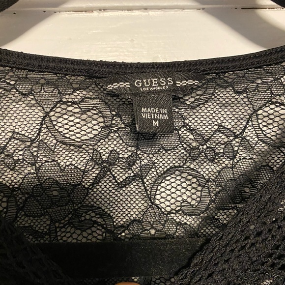 GUESS MESH LONG SLEEVE BODYSUIT - Picture 4 of 4